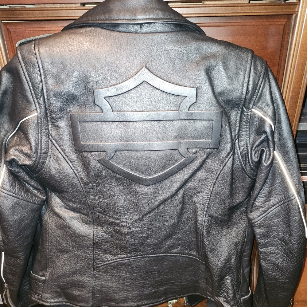 Woman's leather Harley Davidson jacket